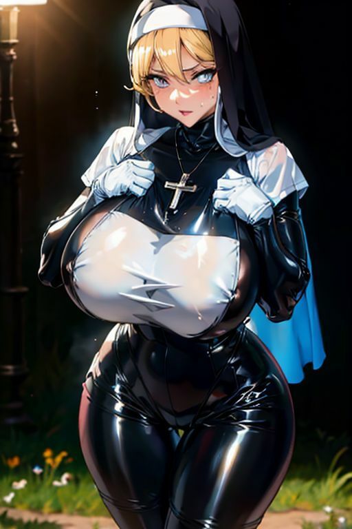 爆乳AIてかてか修道女1 サンプル5ページ目