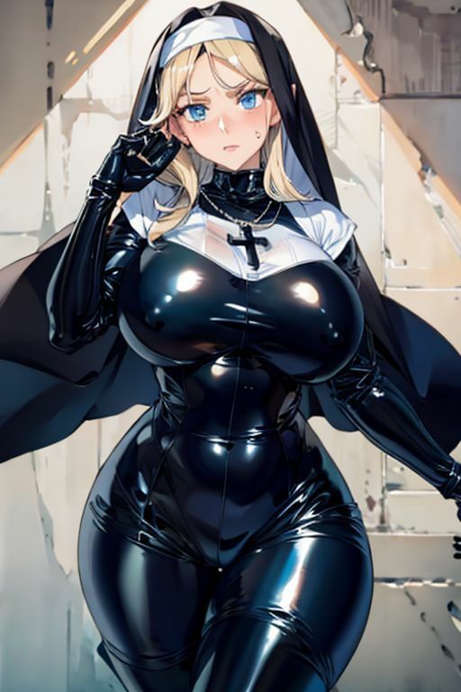 爆乳AIてかてか修道女1 サンプル9ページ目