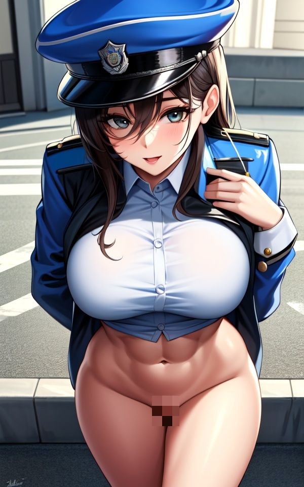 淫乱婦人警官 サンプル1ページ目
