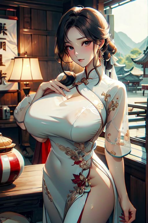 爆乳AIどしこりチャイナ1 サンプル2ページ目