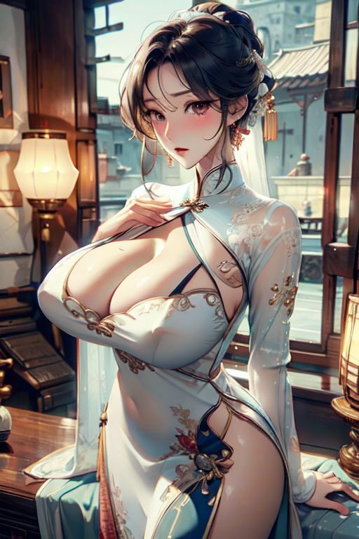 爆乳AIどしこりチャイナ1 サンプル3ページ目