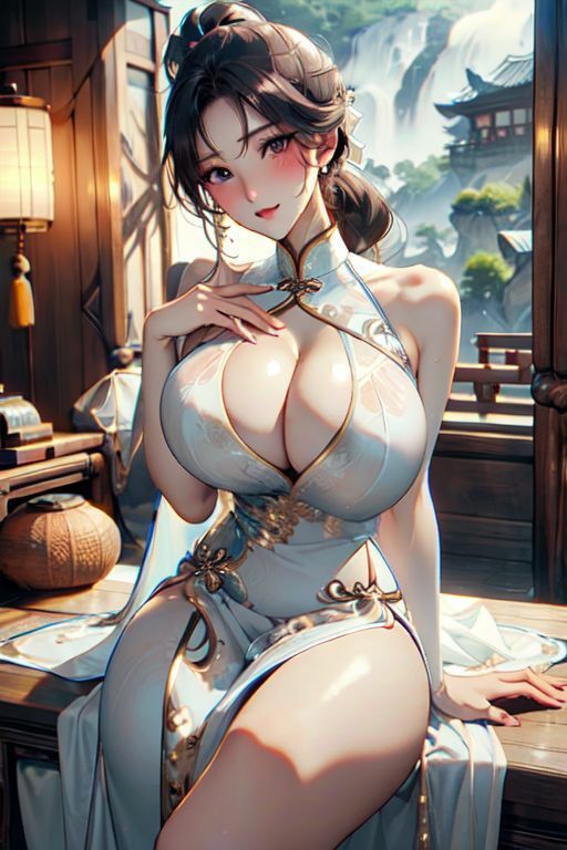 爆乳AIどしこりチャイナ1 サンプル4ページ目