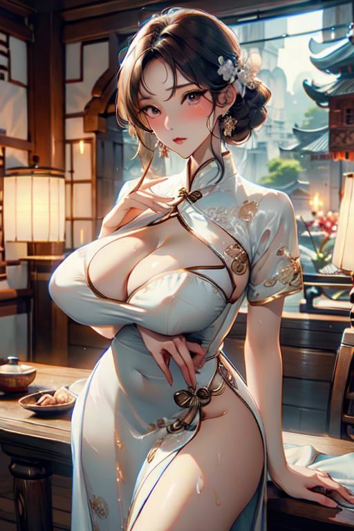 爆乳AIどしこりチャイナ1 サンプル6ページ目