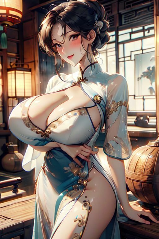 爆乳AIどしこりチャイナ1 サンプル8ページ目