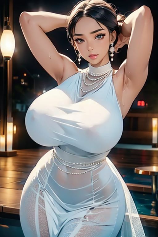 爆乳AIどしこりスケスケドレス1 サンプル1ページ目