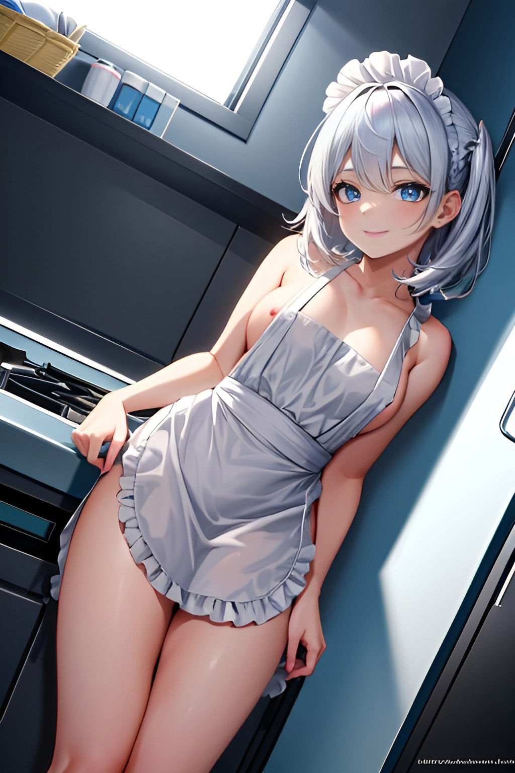 僕の可愛いメイドさんはエプロン一枚で目のやり場に困るんだけど、後ろから襲っちゃう件！！ サンプル1ページ目