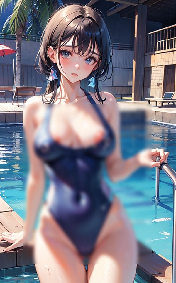 コスプレ用の水着で来ちゃた サンプル1ページ目