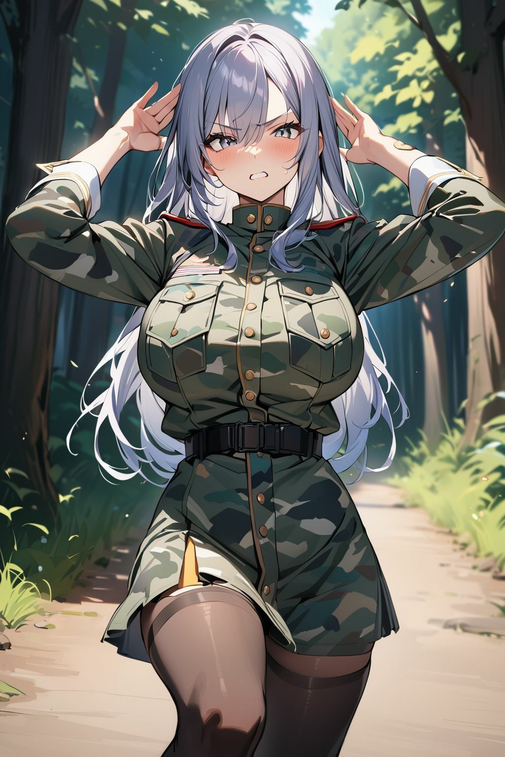 敵地で囚われた軍の女上官 サンプル1ページ目