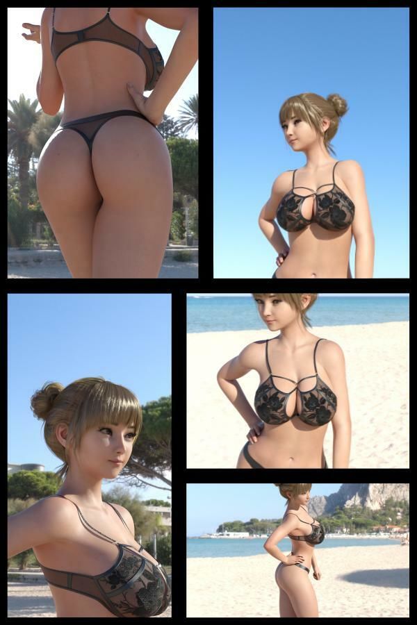【▲100】『理想の彼女を3DCGで作ります』から生まれた、バーチャルアイドル写真集:Megu_01 サンプル2ページ目