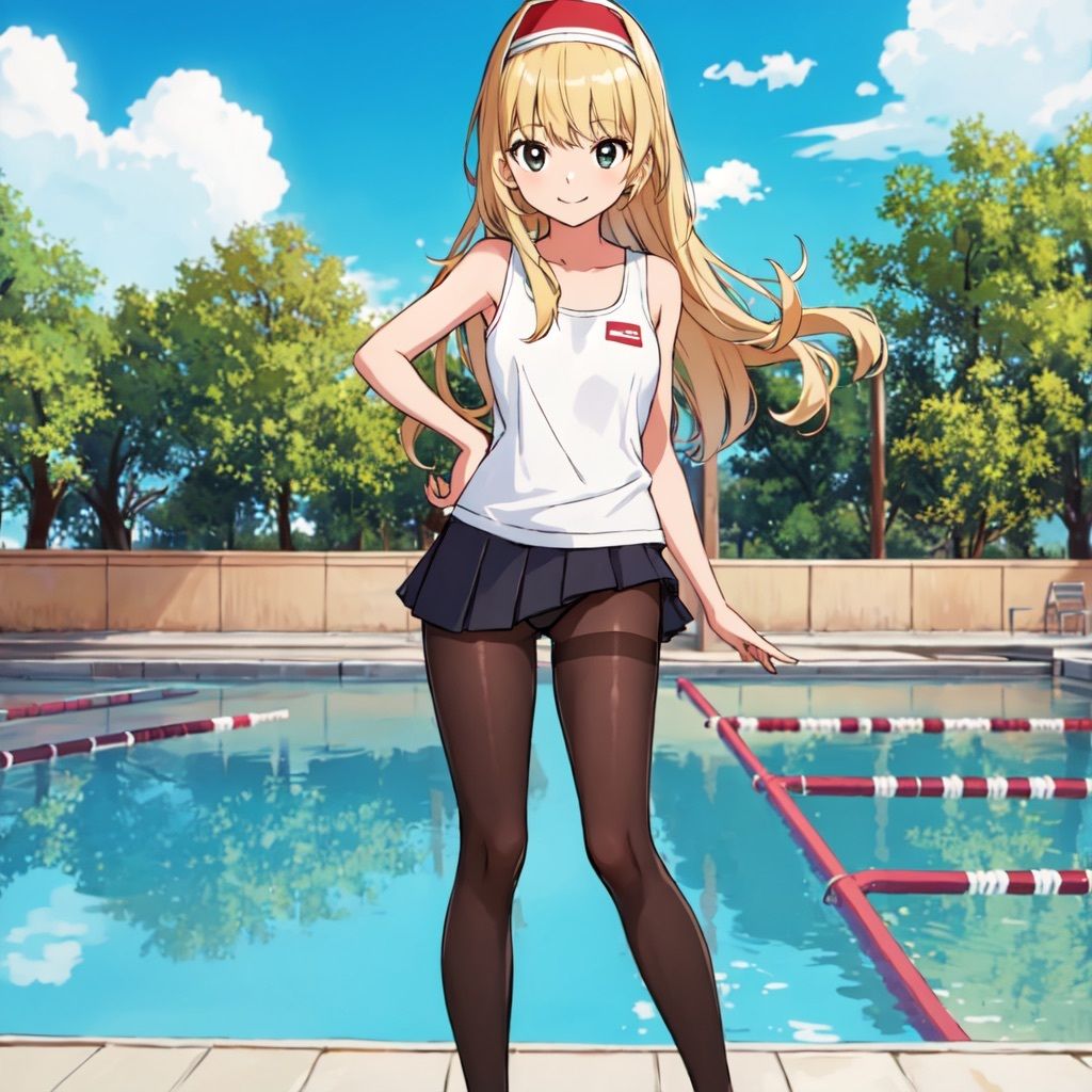 乙女ゲー世界はモブに◯しい世界です アン◯ェリカ 水着・タイツ（エロ）CG集 サンプル5ページ目