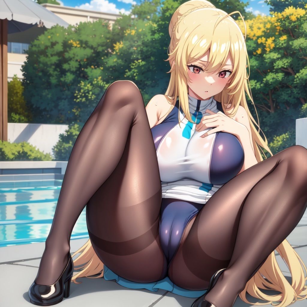 乙女ゲー世界はモブに◯しい世界です アン◯ェリカ 水着・タイツ（エロ）CG集 サンプル8ページ目