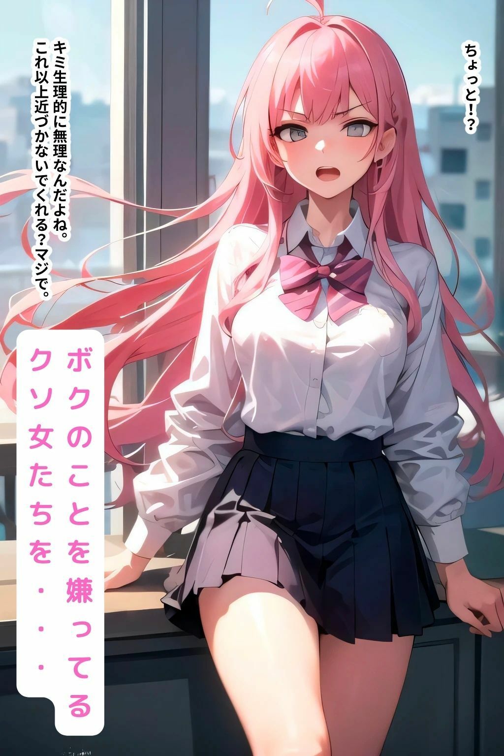 ボクを嫌っているナマイキなクソ女たちをバコバコに犯して妊娠させる話 サンプル1ページ目