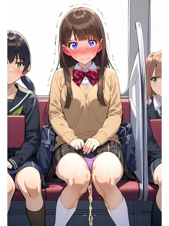 【おしっこ・おもらし】JKがパンツのまま放尿しちゃう！おもらし姿を隠し撮り サンプル1ページ目