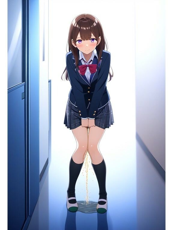 【おしっこ・おもらし】JKがパンツのまま放尿しちゃう！おもらし姿を隠し撮り サンプル5ページ目