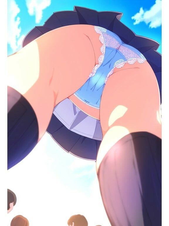 【下からパンチラ】JK学園生のパンツ大接近！真下に置いたスマホから新入生を撮影 サンプル4ページ目