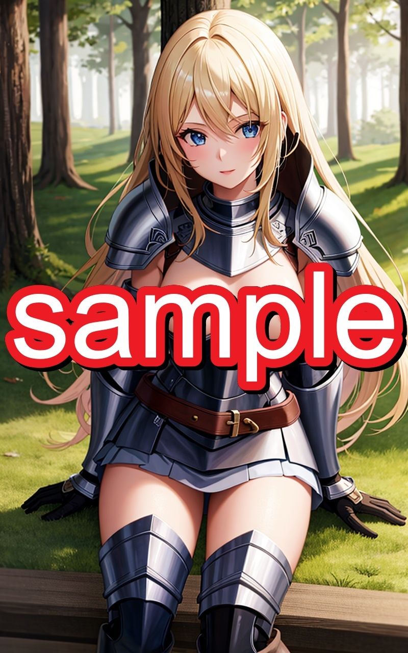 美人騎士のえちえちイラスト集 サンプル2ページ目