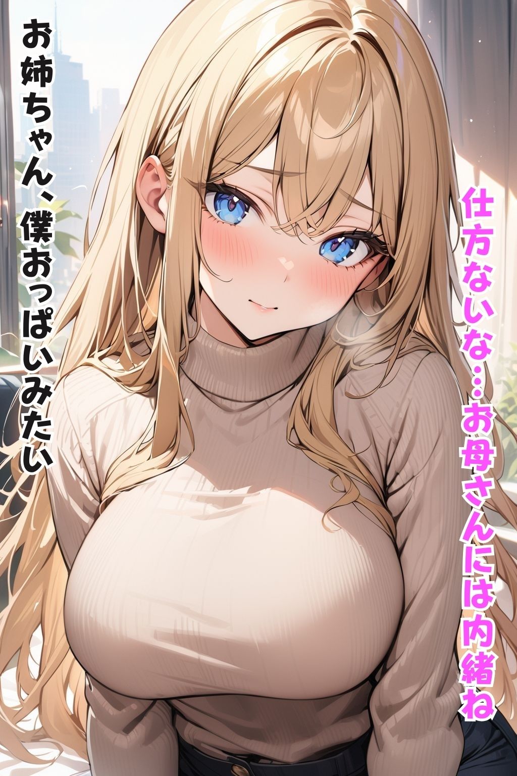 弟に甘い金髪ギャルお姉ちゃん サンプル1ページ目