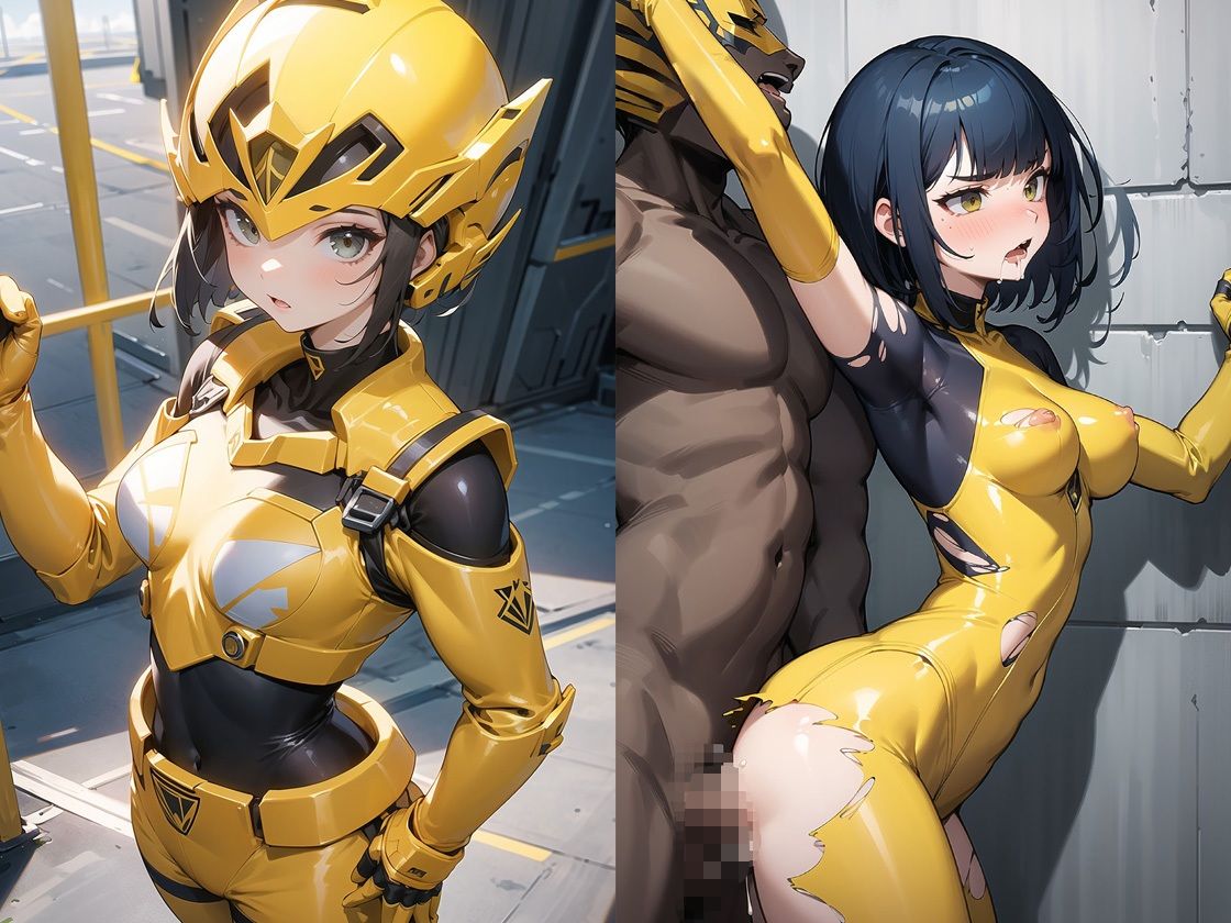 敗北した戦隊ヒロイン サンプル3ページ目