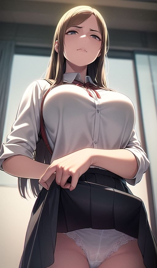 ムチムチ太もも制服美女に嫌な顔されながらおパンツ見せてもらいました 1 サンプル7ページ目