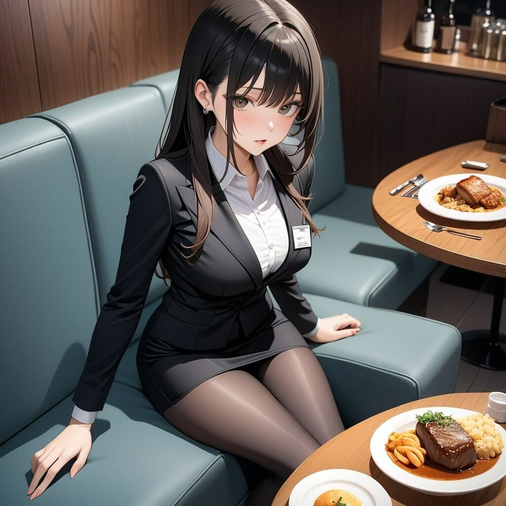 黒ストッキング脚の魅力！働くOLさん サンプル9ページ目