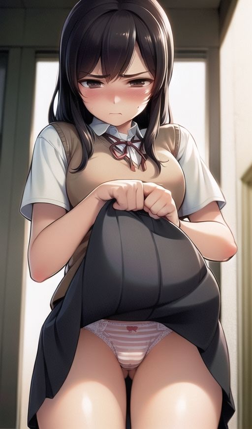 ムチムチ太もも制服美女に嫌な顔されながらおパンツ見せてもらいました3 サンプル5ページ目