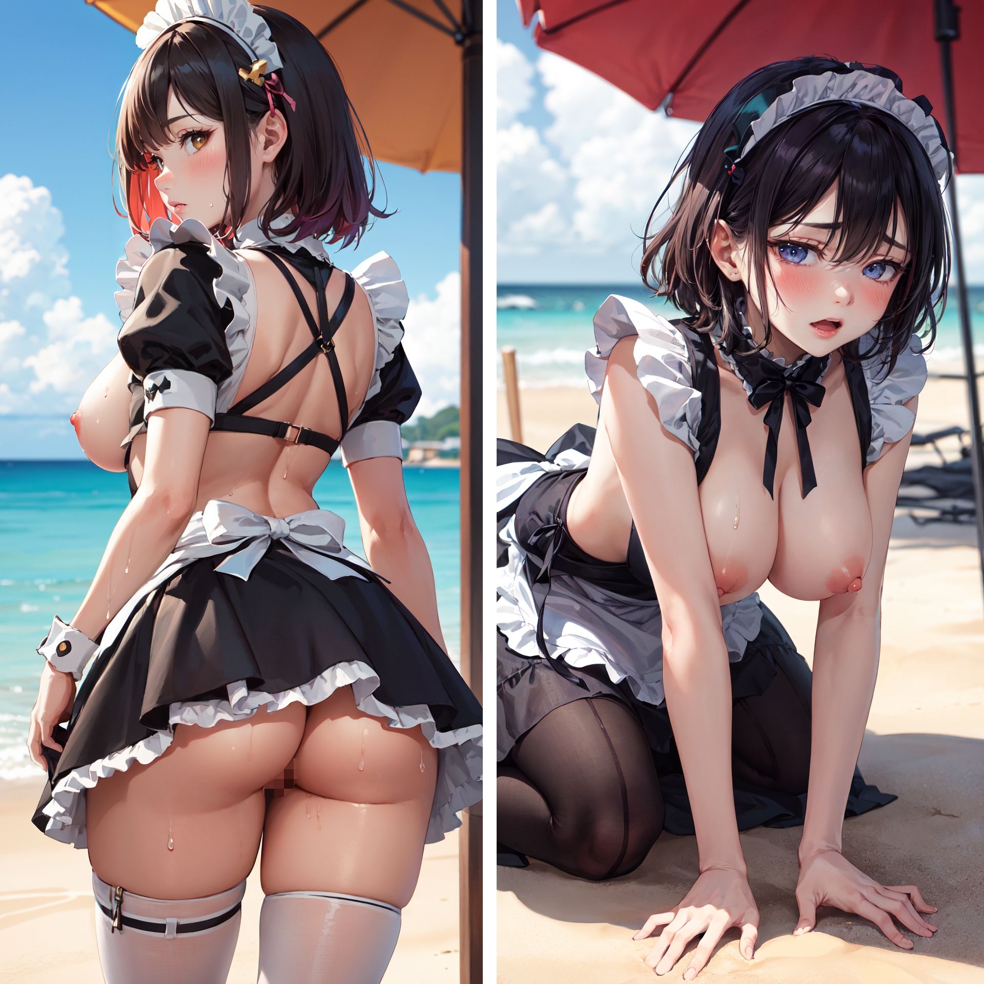 性処理メイド リゾート編【vol.3】（セリフ付き） サンプル10ページ目