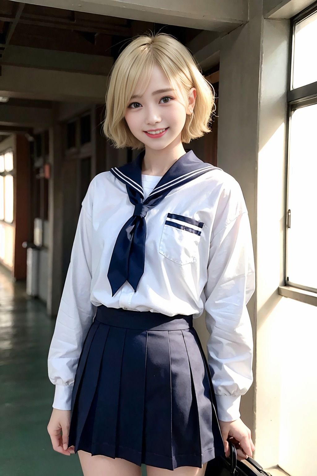 金髪ショートの女子校生とイチャイチャSEX！ サンプル1ページ目
