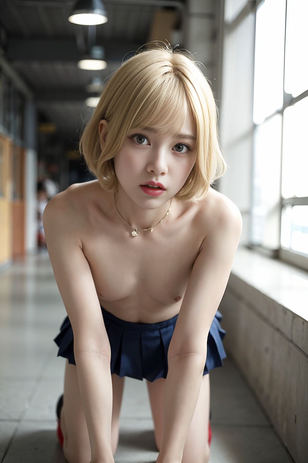 金髪ショートの女子校生とイチャイチャSEX！ サンプル4ページ目