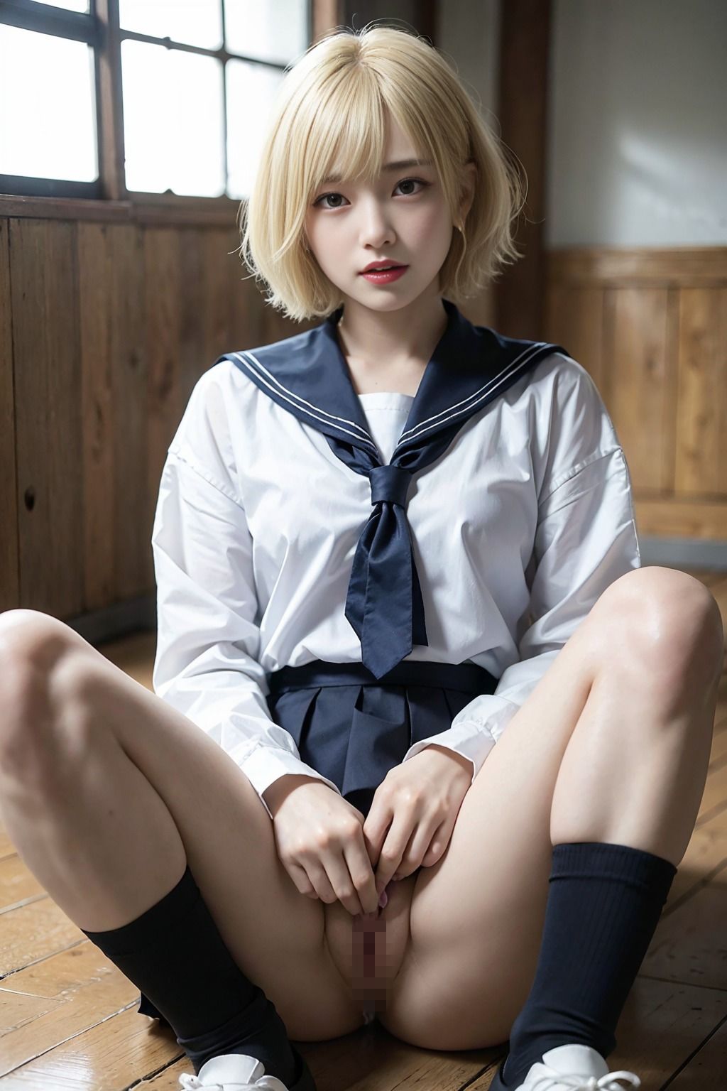 金髪ショートの女子校生とイチャイチャSEX！ サンプル6ページ目