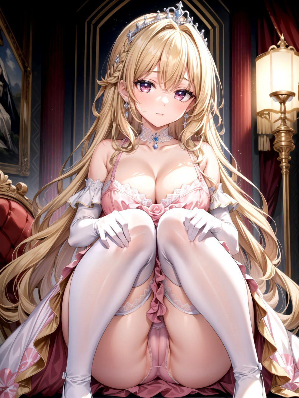 姫ドレス着衣〜下着〜本番 サンプル2ページ目