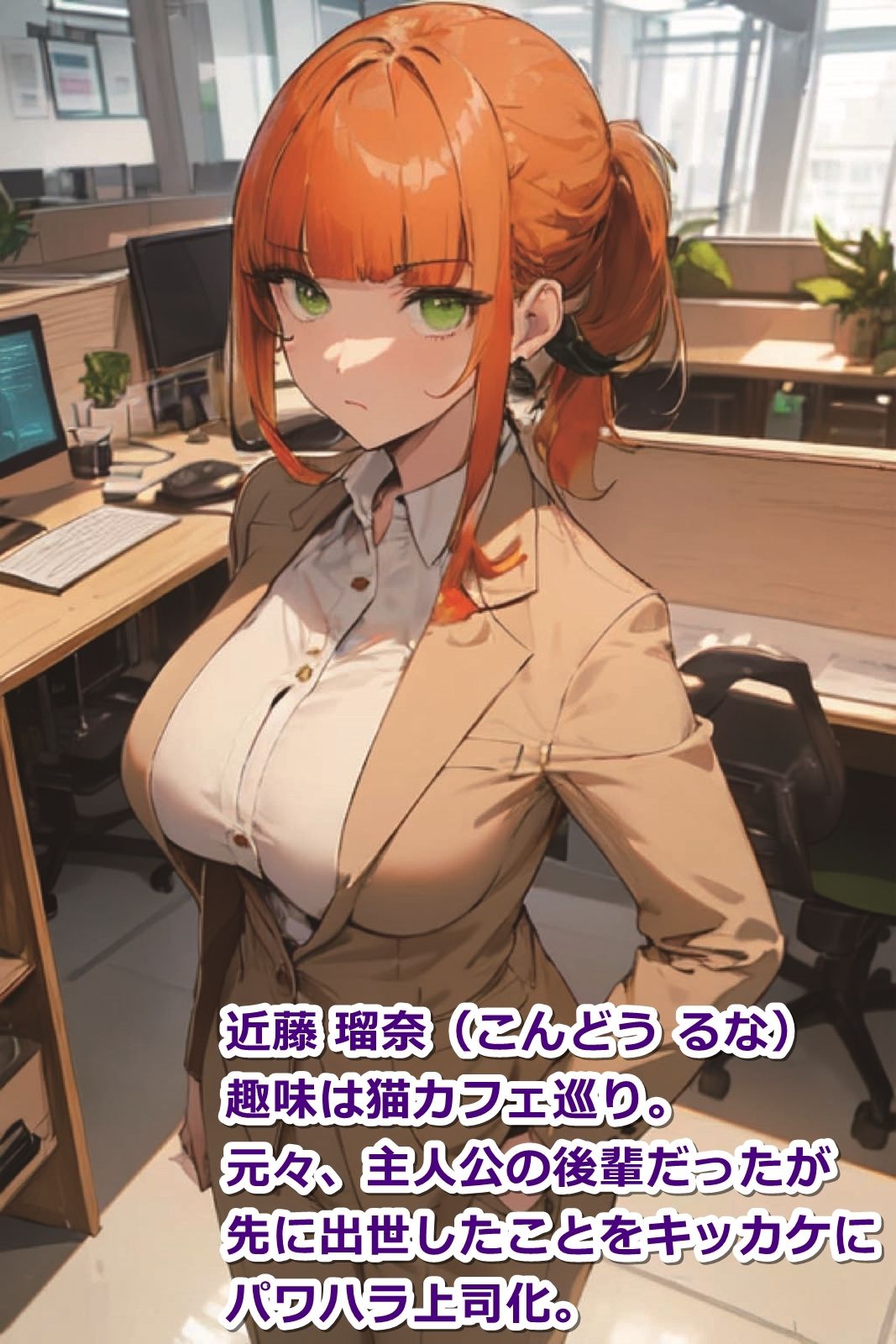 ≪セリフ付き≫俺に厳しい会社の上司（♀）が、とっくに【即オチ2コマ】済みだということは誰も知らない… サンプル4ページ目