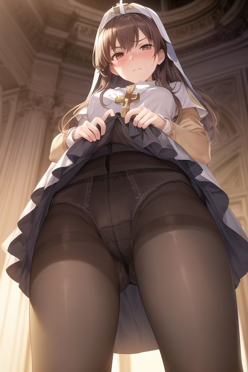 嫌顔スカートたくし上げパンツ〜神官編〜 サンプル10ページ目