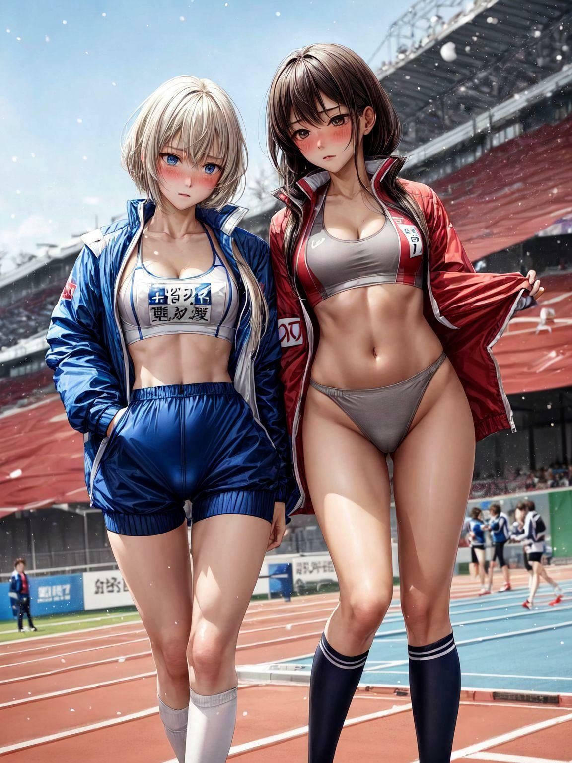 ギチギチのユニフォームを着させられた陸上女子達2nd サンプル6ページ目
