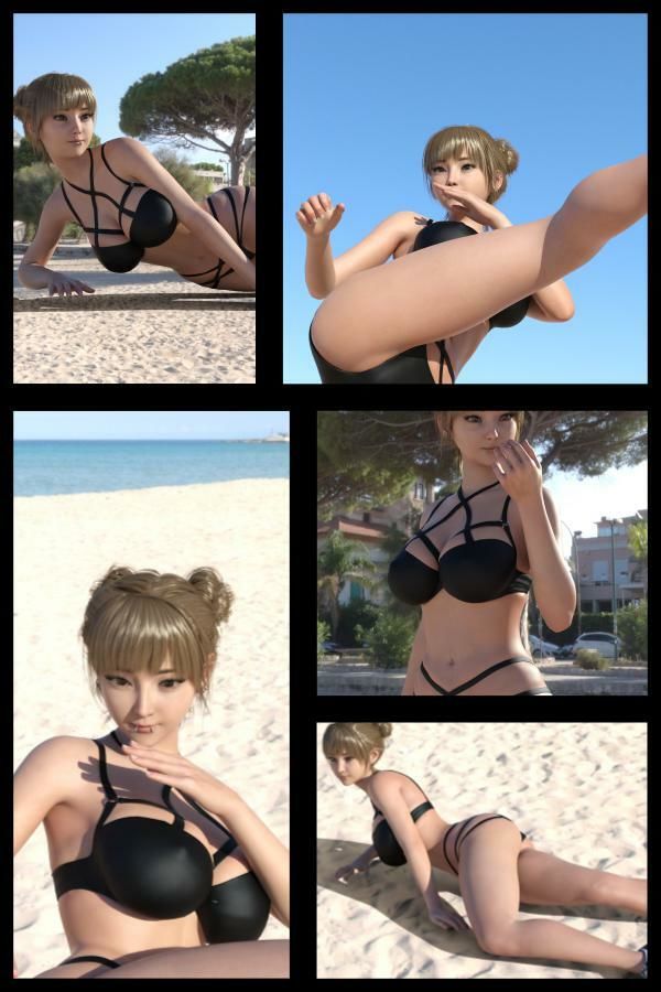 【▲100】『理想の彼女を3DCGで作ります』から生まれた、バーチャルアイドル写真集:Megu_04 サンプル2ページ目