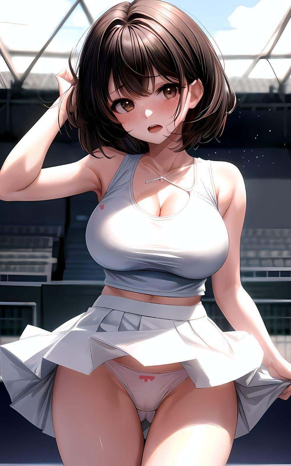 テニス部の女子校生たちとやりまくり サンプル1ページ目