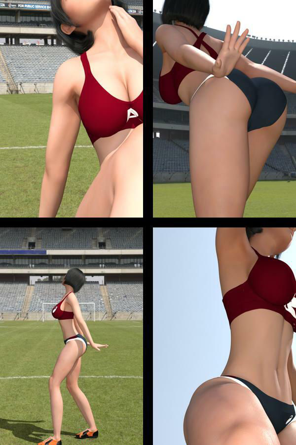 フェティッシュ陸上女子写真集『霧島愛結衣（きりしまめい）』Sporty（スポーティ）-01 サンプル1ページ目