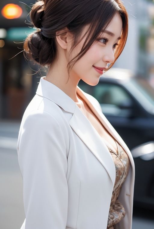 AIグラビア写真集｜街角の美人OL サンプル3ページ目
