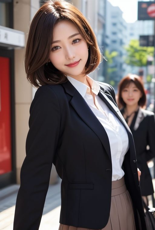 AIグラビア写真集｜街角の美人OL サンプル5ページ目