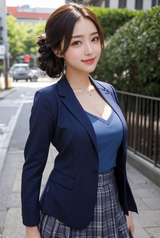 AIグラビア写真集｜街角の美人OL サンプル7ページ目
