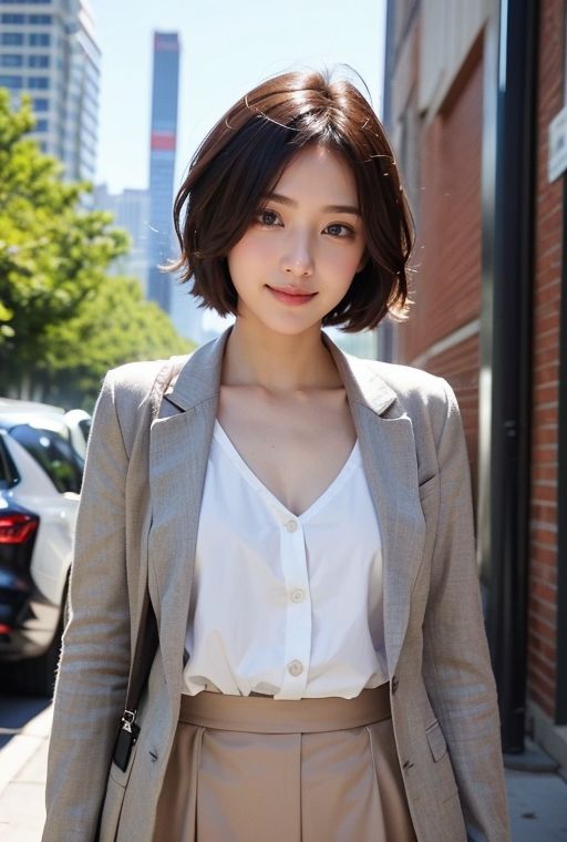 AIグラビア写真集｜街角の美人OL サンプル10ページ目