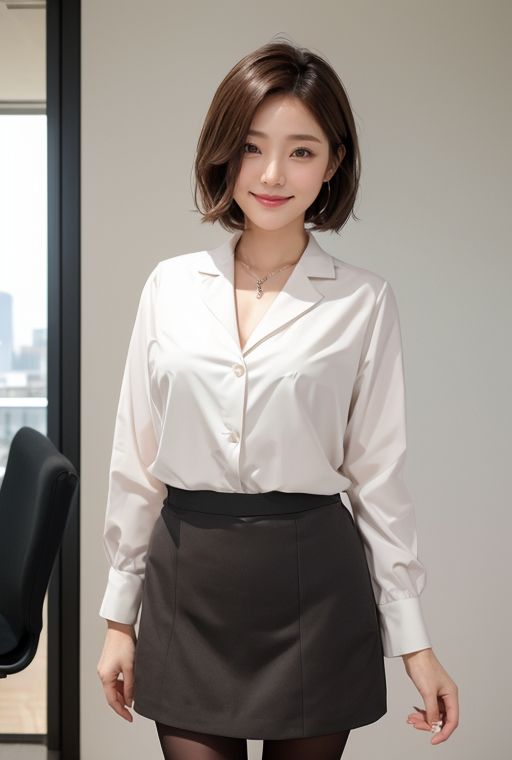 AIグラビア写真集｜ホテルの部屋の美人OL サンプル3ページ目