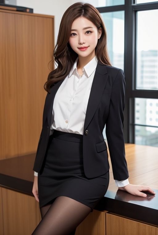 AIグラビア写真集｜ホテルの部屋の美人OL サンプル4ページ目