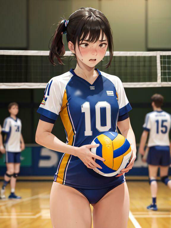 AI美少女 アスリート痴態 バレー サンプル5ページ目