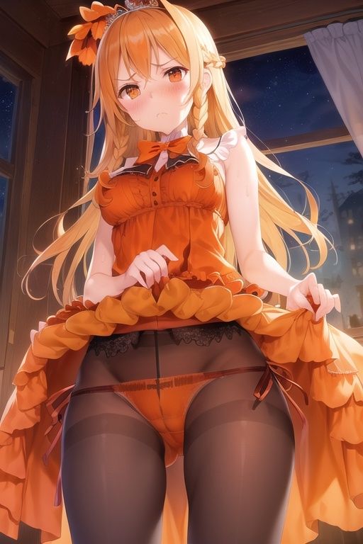 嫌顔スカートたくし上げパンツ〜ドレス編〜 サンプル10ページ目