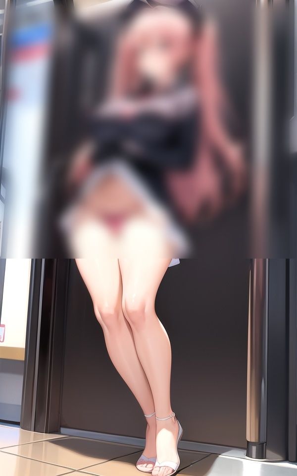 【電車で露出を覗き見】乳首コリコリ＆パイパン＆美乳で乗車155ショット サンプル1ページ目