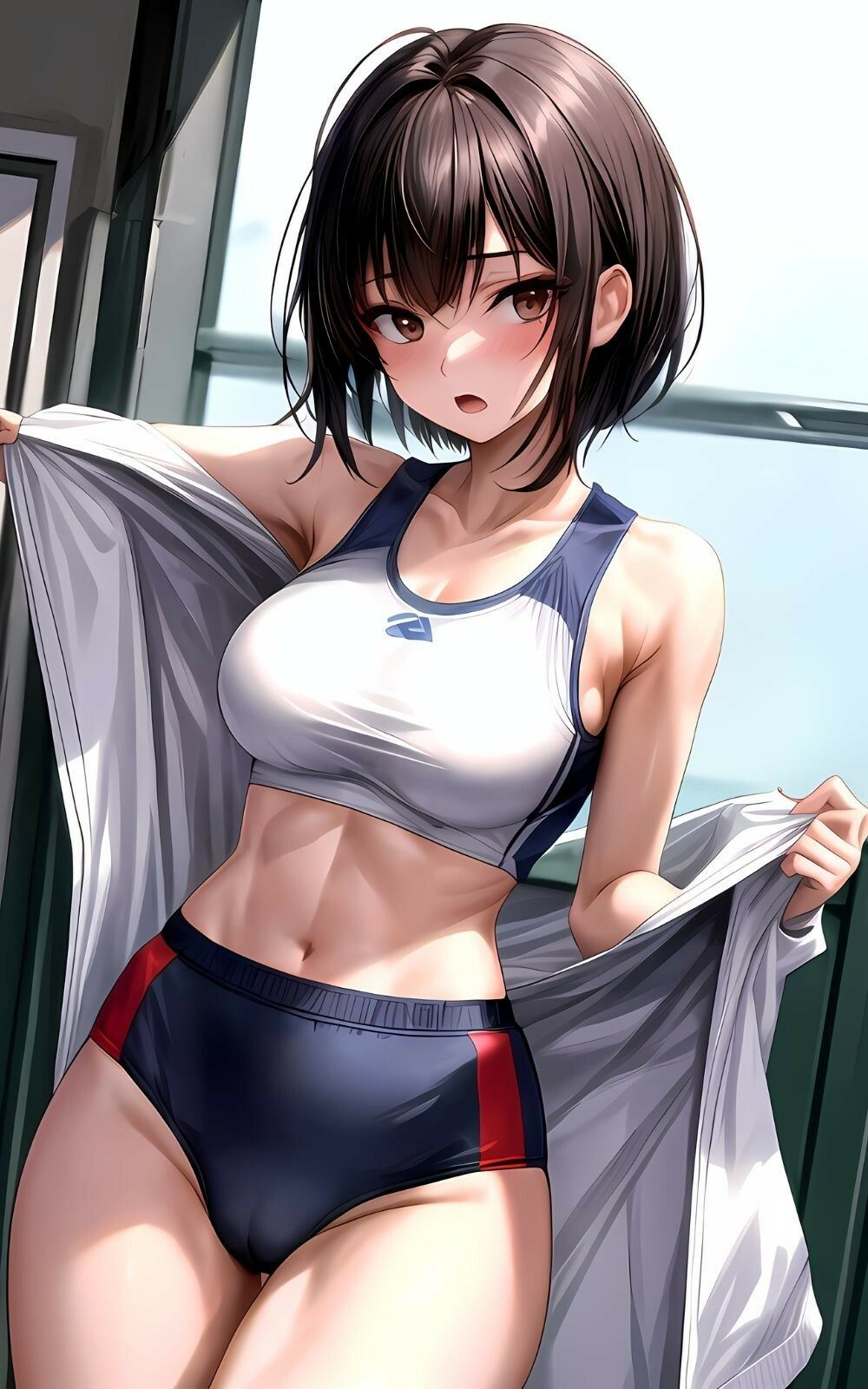 陸上部の鍛えた女子校生たちとやりまくり サンプル1ページ目
