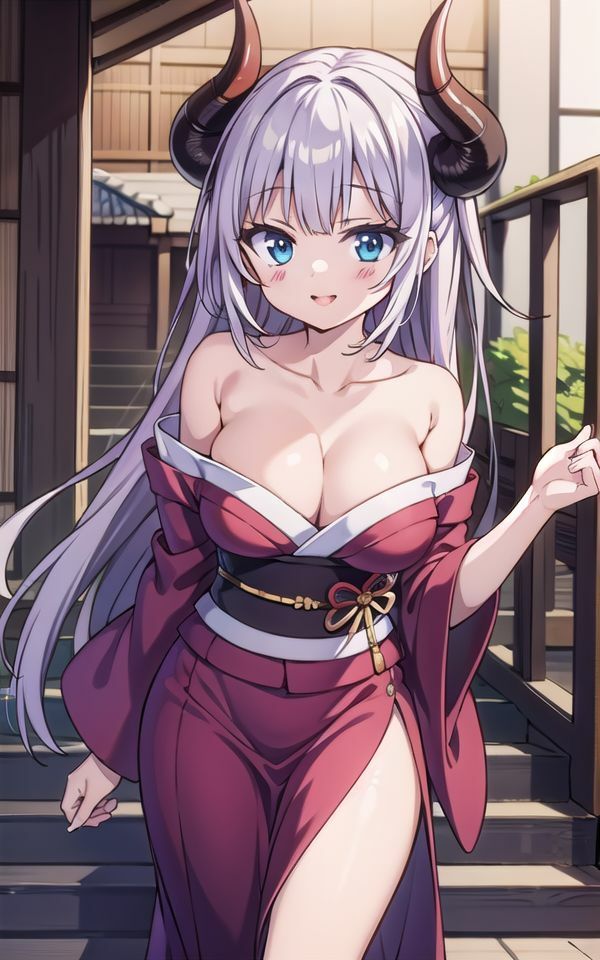巨乳なオニの姫は子供がほしい サンプル2ページ目