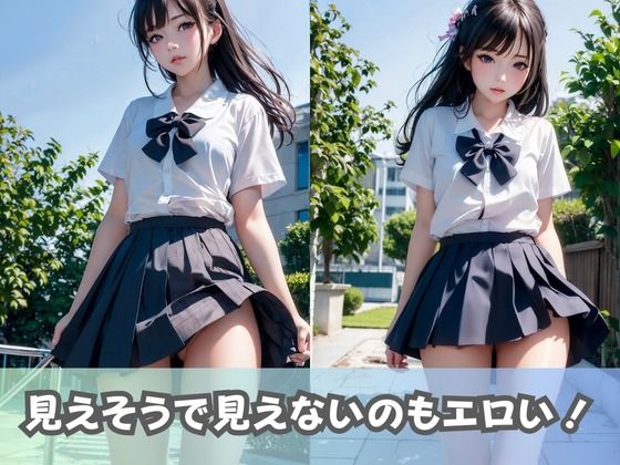 【制服女子校生】同級生の清楚系JKにパンツ見せてとお願いしたら、エッチな下着がたくさん拝めた件 サンプル5ページ目