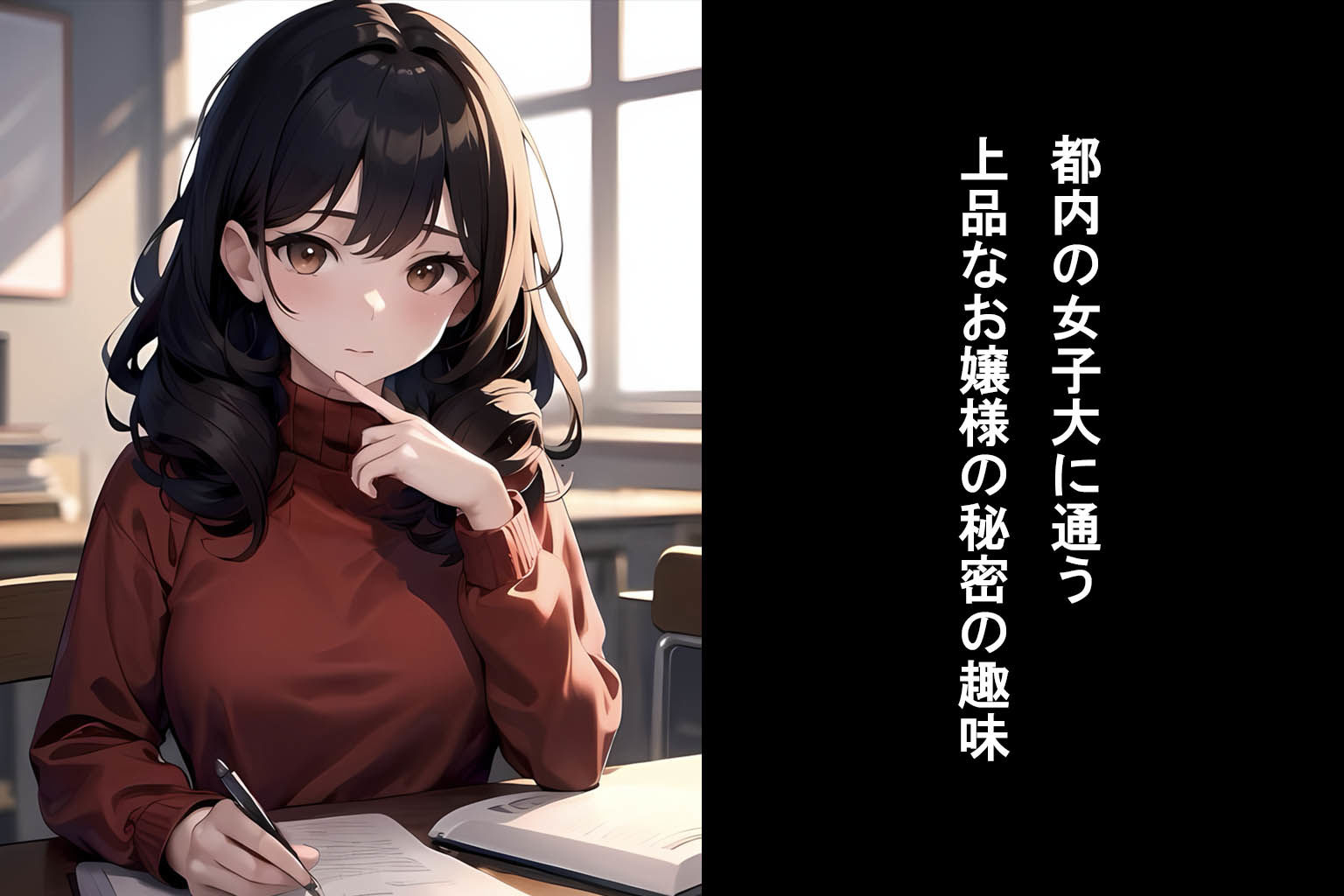 女子大に通う上品なお嬢様がド変態の露出狂だった件 サンプル1ページ目