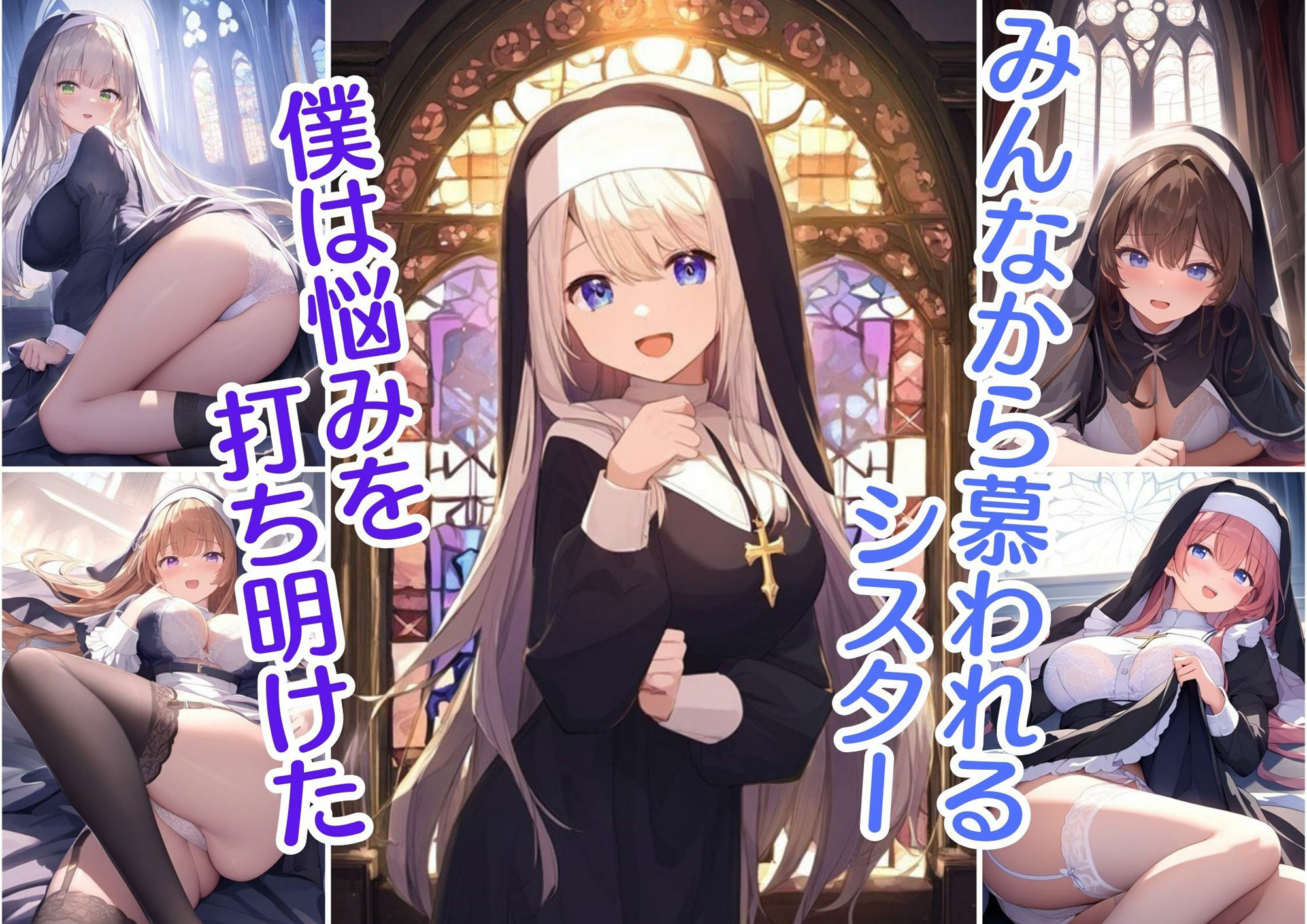 【ボテ腹シスターの懺悔室】巨乳淫乱シスターをメスイキさせ孕ませた罪滅ぼしの記録 サンプル1ページ目